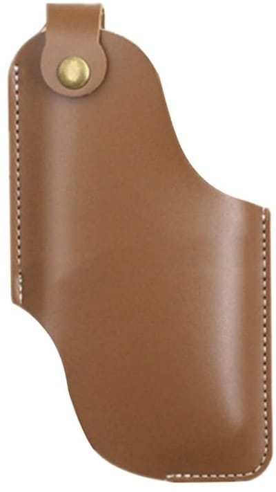 VT Goods - Lederen telefoon holster riemhouder - Smartphone riemzakje met magnetische knop - Compact en praktisch - Zwart - Ideaal voor onderweg - G..