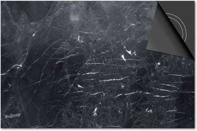 Inductie beschermer 60x60 - afdekplaat inductie mat - Dietrix Kookplaat beschermer - Exclusief - Beton - Antraciet en wit