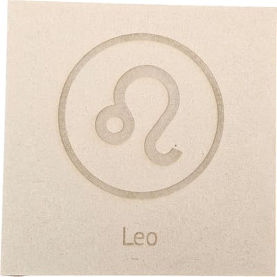 MGM Trading - Horoscoop - Leeuw - Leo - 3mm MDF - 15 bij 15 cm - Laser gegraveerd