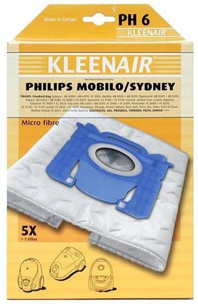 Kleenair Microfibre Stofzuigerzakken - Ultrasoon Gelaste Naden - 25 Stuks + 5 Filters