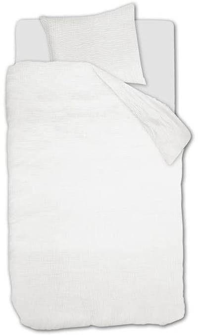vtwonen Gentle Embrace dekbedovertrek - Eenpersoons - 140 x 200/220 cm - Wit