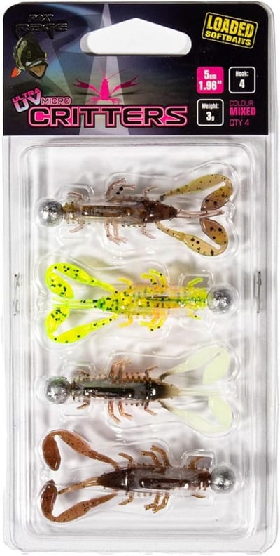 Micro Critter Kunstaas 5cm - Geschikt voor Watervissen - Gemengd Kleurenset
