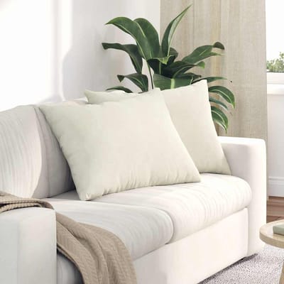 vidaXL - Zitkussens - 2 - pcs - Crème - 70 - x - 50 - cm - Corduroy - stof