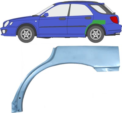 Reparatiepaneel achterspatbord voor Subaru Impreza GD GG 2000-2007 / Links