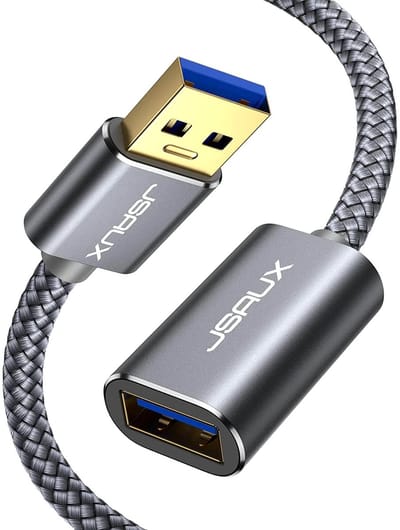 USB-A 3.0 verlengkabel / extensiekabel high speed USB 3.0 Type-A male naar female data- en oplaadkabel voor verlenging van pc, laptop, hub en randapparatuur
