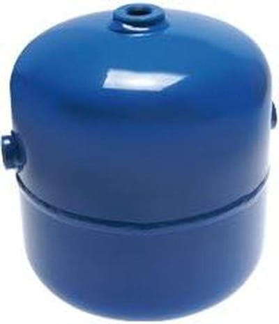 Persluchtcontainer - Drukvat - Lucht Opslaan - 4 Aansluitingen - 1 Liter - Blauw