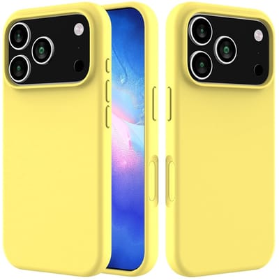 Coverup Hoesje - Geschikt voor iPhone 17 Pro Max Hoesje - Coverup Liquid Colour Back Cover - Sand Yellow