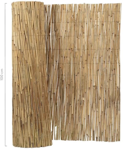 Masters of Bamboo® Rietmat Royal 8-10 mm - 600 x 100 cm - Natuurlijke schutting op rol - Balkonscherm van Riet