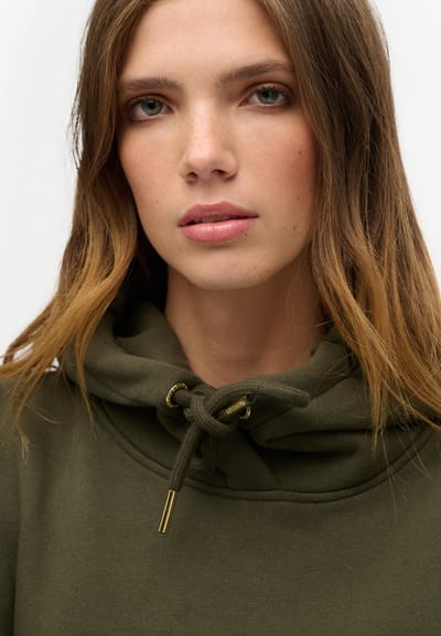 Superdry - Tattoo hoodiejurk met stras - Dames - Jurken