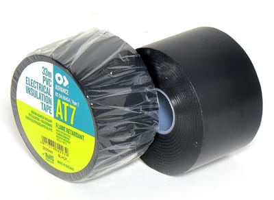 Advance AT7 Soft PVC Tape, zwart, 50 mm - Balletvloer tape, 50 mm x 33 m, zwart