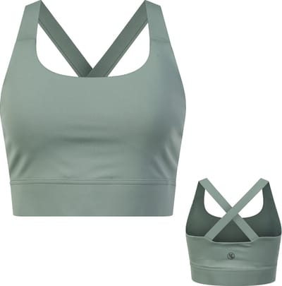 By-VP Sport BH Dames - Padded Sport Top - Medium Support - SportBH - Groen - Maat S - Robin van Persie