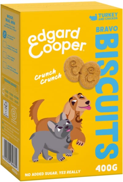 7x Edgard & Cooper Adult Biscuit Kalkoen & Kip 400 gr
