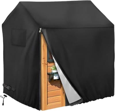 Speelhuis Afdekking - Tuinbescherming Hut - Buiten Spelen - Waterdicht Uv-bestendig - 145 x 145 x 160 cm - Zwart