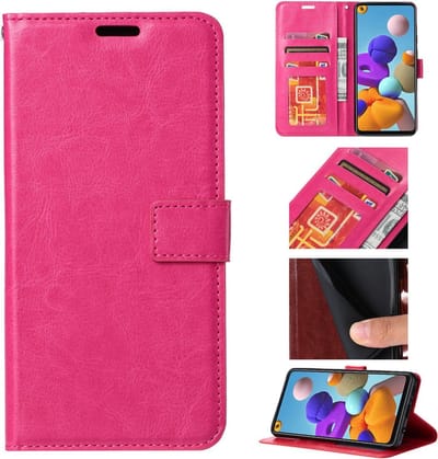 LuxeBass Hoesje geschikt voor Samsung Galaxy S22+ - Boekhoesje - Roze - Portemonneehoesje gsm hoesje - telefoonhoes - telefoonhoesjes