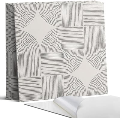 Coloray Wandpanelen Zelfklevend - Geometrische lijnen in de lay-out Zelfklevende Wandpanelen - 50 cm x 50 cm - Romig Wandpaneel PVC - 4 stuks - Mozaïeken Wandpanelen Zelfklevend - Wandpanelen Keuken - Wandpaneel Badkamer