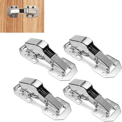 Set van 4 scharnieren met soft-close mechanisme voor keuken deuren, verborgen hydraulische scharnieren, ideaal voor keukenkasten en meubels
