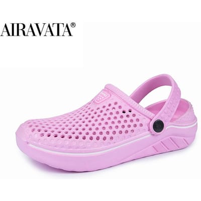 Hommes femmes pantoufles sandales d'extérieur maison jardin sabots confortables chaussures de plage chaussures d'eau 39 rose