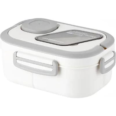 Boîte à lunch pratique pour étudiant de 1200 ml, boîte à bento pour salade pour employé de bureau, avec boîte à sauce, chauffage au micro-ondes, boîte à lunch, boîte à fruits