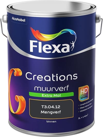 Flexa - Creations - Muurverf - Extra Mat - Mengkleuren Collectie - T3.04.12 - 5 Liter