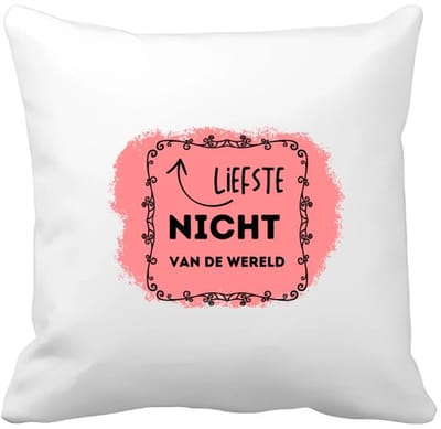 Akyol - liefste nicht van de wereld Kussen hoes - Nicht - de liefste nicht - verjaardag - cadeautje voor nicht - kado - geschenk - 40 bij 40 cm