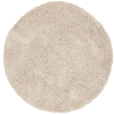 MUST Living Vloerkleed Celeste rond stof - Beige - 200x200 cm