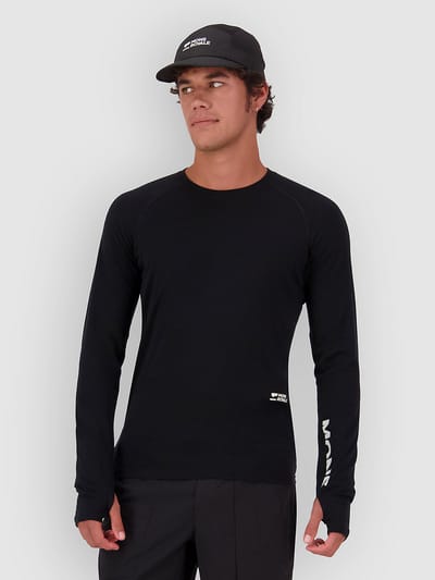 Mons Royale Temple Merino Long Sleeve Thermo Shirt zwart