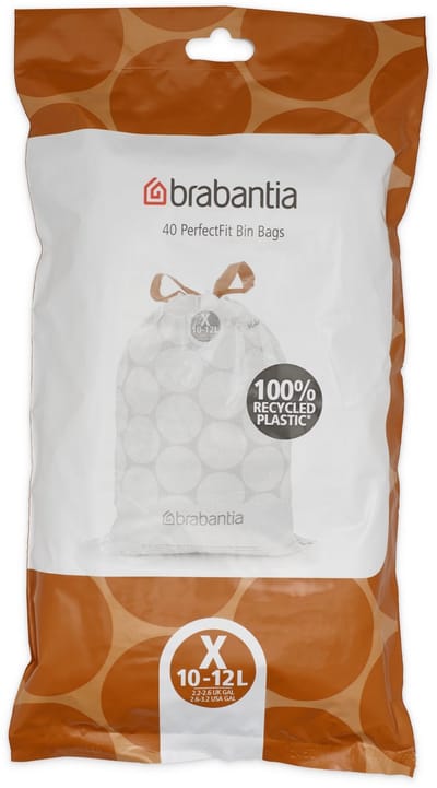 Brabantia PerfectFit Vuilniszakken - 10/12 l - Code X - 40 stuks