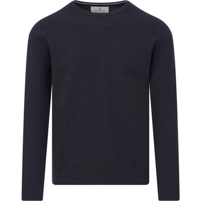 The BLUEPRINT Premium Trui Ronde Hals Donkerblauw Heren