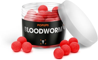 Bloodworm Pop-ups Rood - 12MM - Pop up Boilies - Pop Ups Karper - Pop Ups Vissen- Boilie Popups- Karper Aas - Karper Vissen - Karper Voer - Karpervissen