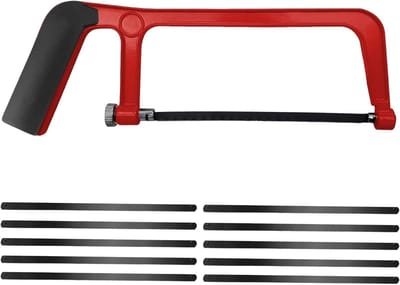 Mini Handzaag voor Metalen, Hout, Staal, PVC Buizen, Bevroren Vlees en Kunststof - Compacte Zaag voor Diverse Toepassingen