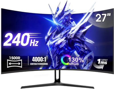 REN® Gaming Monitor 240hz - Gaming Monitor - Zwart - ‎‎62x 37x 9cm; 5 kg