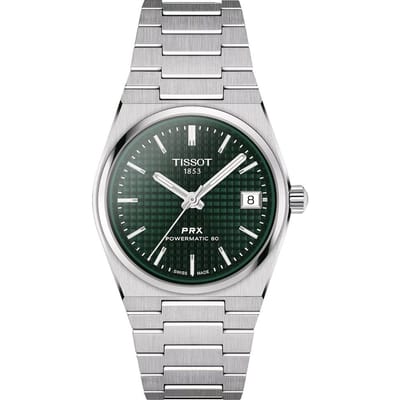 Tissot PRX T-Classic Powermatic 80 groene wijzerplaat automatisch T137.207.11.091.00 100M unisex horloge
