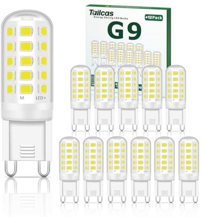 G9 Ledlampen Set van 12 - Koudwit 6000K, 500 Lumen, 5W - Vervang Halogeenlampen, Flikkervrij, Niet Dimbaar