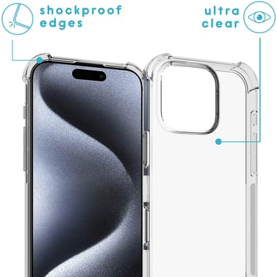 imoshion Hoesje - Geschikt voor Apple iPhone 16 Pro - Backcover met koord - Zwart