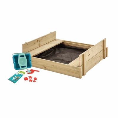 FSC® houten zandbak met ingebouwde bankjes
