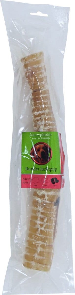 Gebr de boon - Natuurlijke Snack runderluchtpijp 30 cm in zak