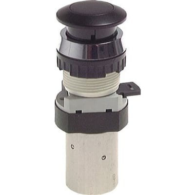 5/2 M5 Knopbediend Ventiel Zwart 0-12bar/0-168psi 30.5mm Airtec