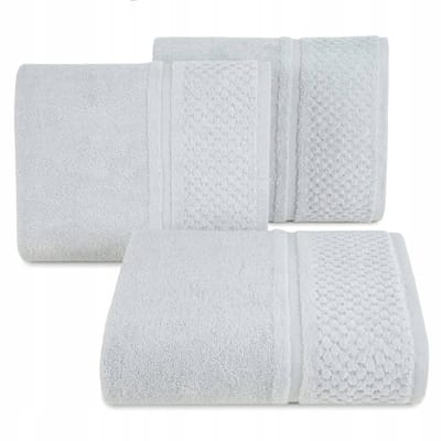 Luxe Katoenen Badhanddoek 70x140cm - Zilverkleurig