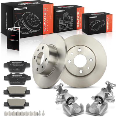 Frankberg 2x Remklauw+2x Remmen+4x Remblokken Achter voor Fiat