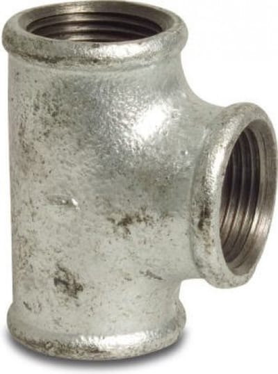 Profec Nr. 130 - Gegalvaniseerd T-stuk 90° 6/4x6/4x6/4