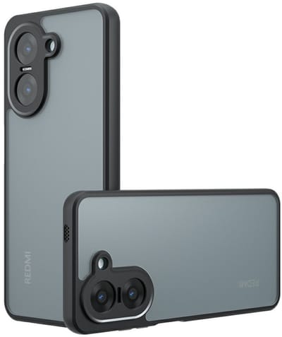 Coverup Hoesje - Geschikt voor Xiaomi Redmi A5 (173mm) Hoesje - Coverup Mat Transparante Back Cover met Camera Cover - Zwart