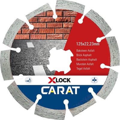Carat Diamantzaag X-Lock Baksteen 125X22,23mm - CAXLOCK125