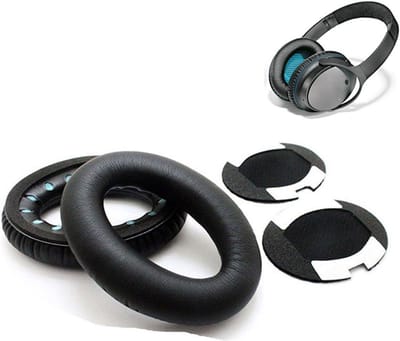 Dailygoody - Vervangende oorkussens - Hoogwaardig comfort - Zacht leer - Geluidsisolatie - Geschikt voor QC2 QC15 QC25 - Oorkussens voor hoofdtelefoon
