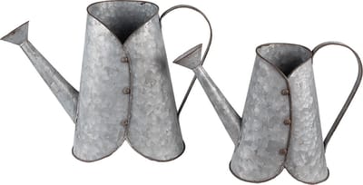 Clayre & Eef Decoratie Gieter 40x16x29 cm Grijs Metaal