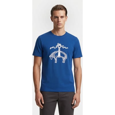 Brooks Brothers Cotton T-shirt Open Blue Größe: L | Bedruckte T-Shirts Outlet | Herren | Blau