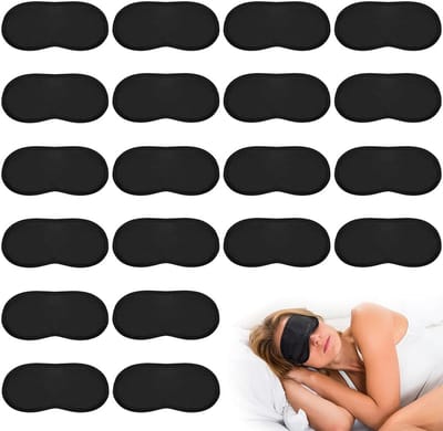 30x Zwarte Slaapmaskers: Comfortabel Oogmasker voor Volledige Lichtblokkering - Ideaal voor Reizen en Rust