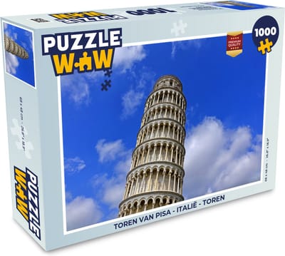 Puzzel Toren van Pisa - Italië - Toren - Legpuzzel - Puzzel 1000 stukjes volwassenen