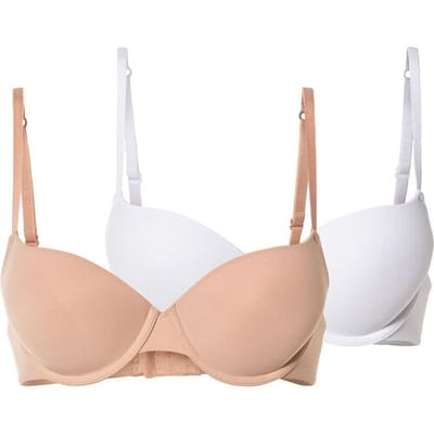 ESMARA Dames push-up beha's (Beige/wit, 70A)