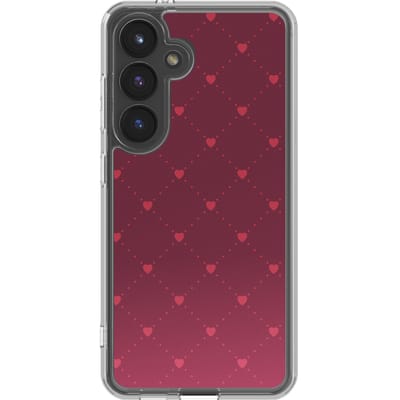 imoshion Hoesje - Geschikt voor Samsung Galaxy S24 - Design hoesje - Crush Check Coral Dust