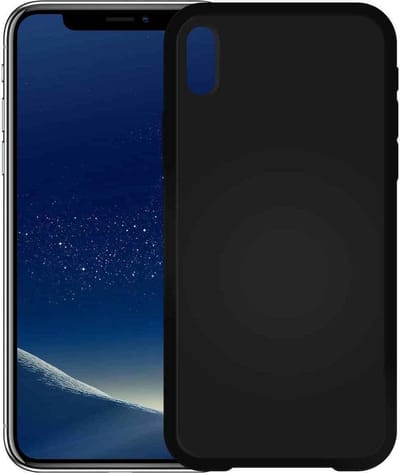 Mat Zwart TPU Siliconen hoesje voor Apple iPhone X